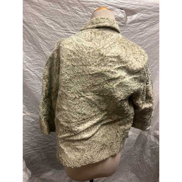 Robin Starr Chicago Cropped Jacket with a Gorgeous ButtonUp Cloth Flower - Picture 2 of 9